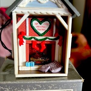 Hallmark keepsake magic ornament flickering light our first Christmas together